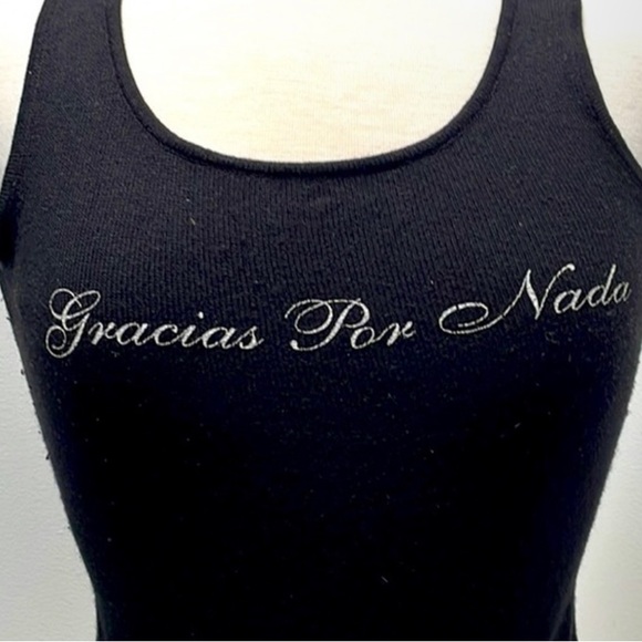 “THANKS FOR NOTHING” CASHMERE VEST by Stella Neptune - Picture 3 of 3